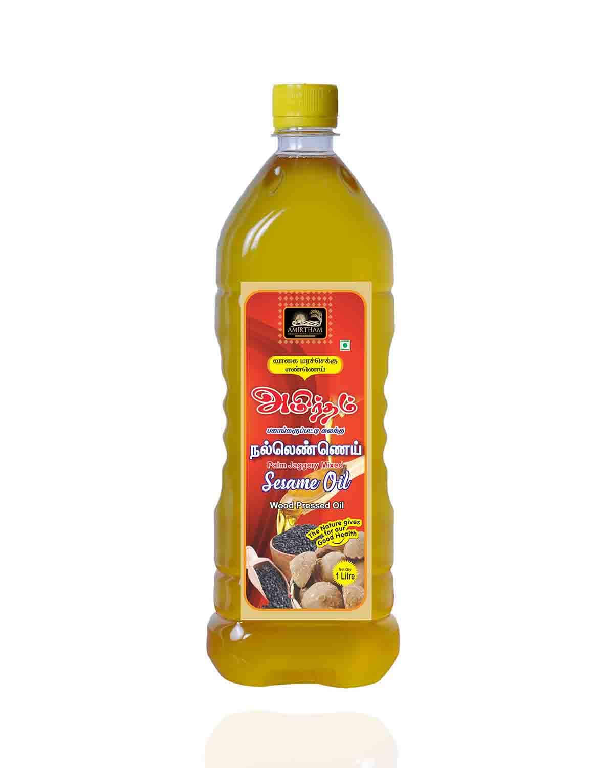 Palm Jaggery Mixed Woodpressed Sesame Oil Amirtham